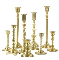 Gold Candle holder set of 3 (various sizes)